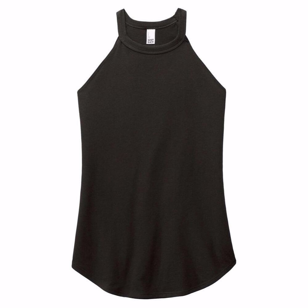 NEW NWT Boutique Medium Black Racerback Sleeveless Rib Knit Tank Top